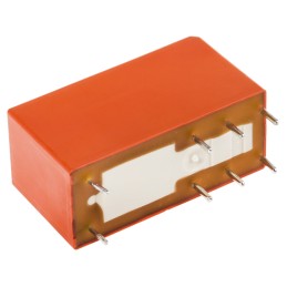 1 pcs - TE Connectivity PCB Mount Latching Power Relay, 24V dc Coil, 16A Switching Current, SPDT