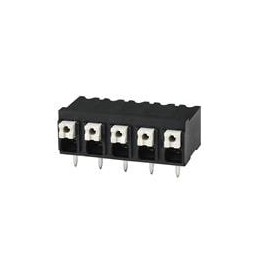 10 pcs : TBLH10-500-05BK - Fixed Terminal Blocks Terminal block, screwless, High Temp, 5.00, Horizontal, 5, Black w Gray Button