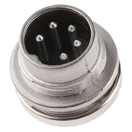 1 pcs - Amphenol, signalmate C091 5 Pole M16 Din Plug, 5.0A, 300 V IP40, Screw On, Panel Mount