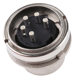 1 pcs - Amphenol, signalmate C091 5 Pole M16 Din Plug, 5.0A, 300 V IP40, Screw On, Panel Mount
