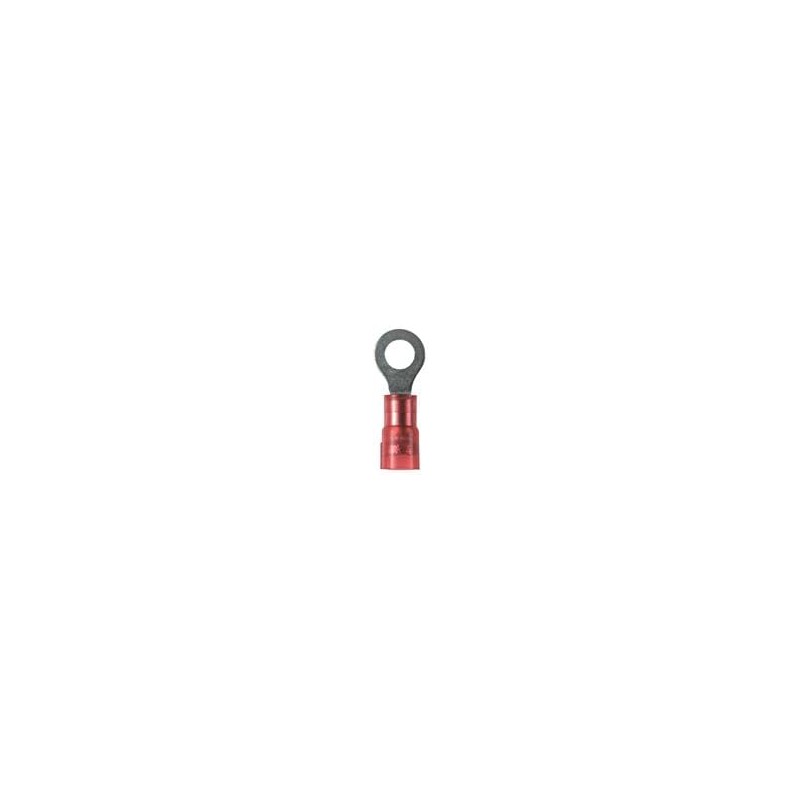 10 pcs : PNF18-8R-C - Terminals NYL-RING 22-18 RED 8