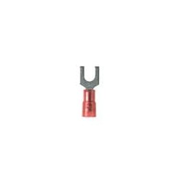 10 pcs : PNF18-8F-C - Terminals NYL-FORK 22-18 RED 8