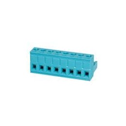 10 pcs : TBP01P1-508-08BE - Pluggable Terminal Blocks Terminal block, pluggable, 5.08 , plug, 8 pole, slotted screw, blue