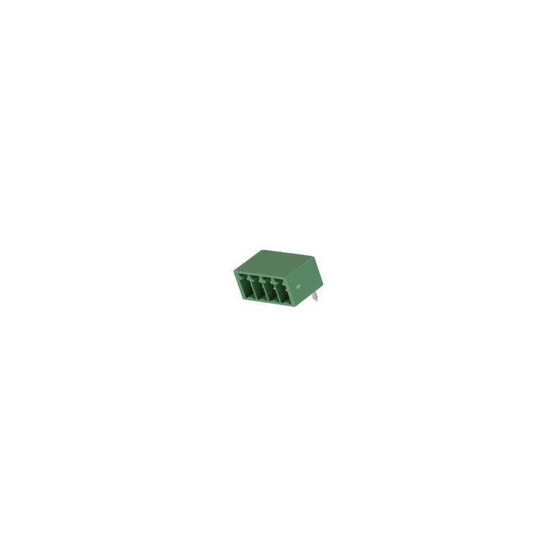 10 pcs : 39502-6004 - Pluggable Terminal Blocks 3.5MM EURO HEADER RA O HEADER RA GRN 4CKT