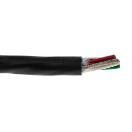 1 Reel of 30 - Alpha Wire Xtra-Guard 2 Control Cable, 4 Cores, 0.81 mm², Screened, 30m, Black PE Sheath, 18 AWG