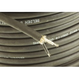 1 Reel of 30 M - Belden Screened 2 Core Microphone Cable, 0.52 mm² CSA, 6.65mm od, 30m, Black