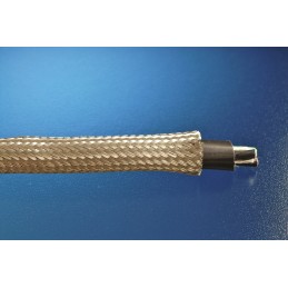 1 Reel of 30 M - Alpha Wire Expandable Braided Tinned Copper Silver Cable Sleeve, 6.35mm Diameter, 30m Length