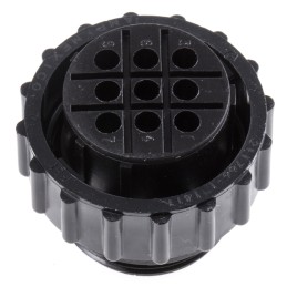 1 pcs - TE Connectivity Circular Connector, 9 Contacts, Cable Mount, Plug, Female, CPC Series 1 Series