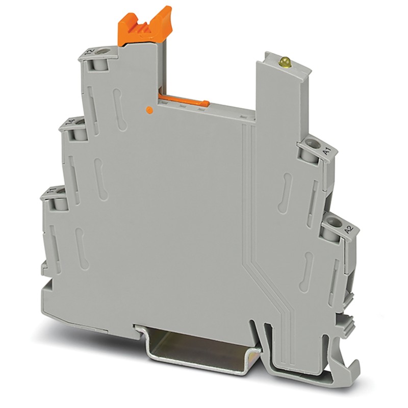 1 pcs - Phoenix Contact RIF-0-BSC 250V ac/dc DIN Rail Relay Socket, for use with Relays