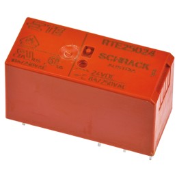 1 pcs - TE Connectivity PCB Mount Power Relay, 24V dc Coil, 8A Switching Current, DPDT