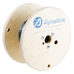 1 Reel of 30 M - Alpha Wire Xtra-Guard 4 Control Cable, 6 Cores, 0.81 mm², ECO, Screened, 30m, Black TPE Sheath, 18 AWG