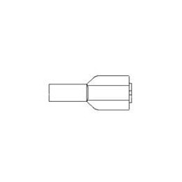 10 pcs : 19602-0004 - Terminals 22-18 AVIKRIMP PIGGYBACK FIQD P