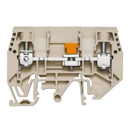 1 pcs - Weidmuller W Series Brown Disconnect Terminal Block, Single-Level, Screw Termination