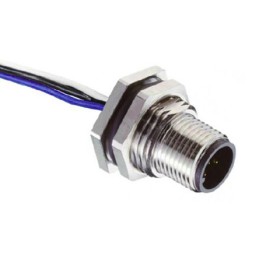 1 pcs - RS PRO Circular Connector, 5 Contacts, Panel Mount, M12 Connector, Plug, Male, IP67