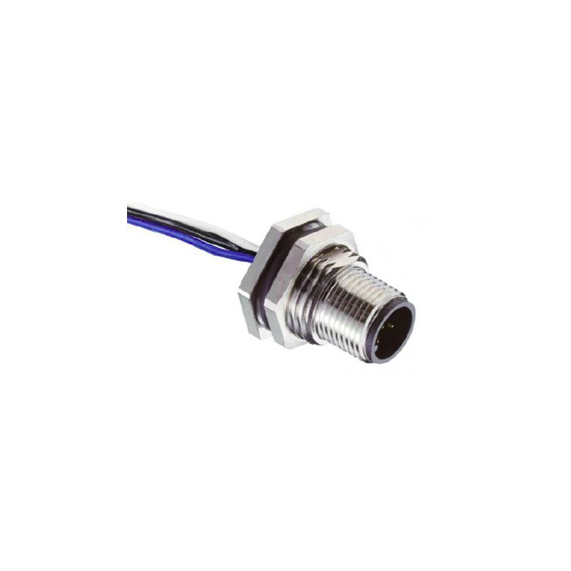 1 pcs - RS PRO Circular Connector, 5 Contacts, Panel Mount, M12 Connector, Plug, Male, IP67