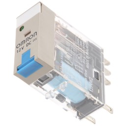 1 pcs - Omron PCB Mount Non-Latching Relay, 12V dc Coil, 5A Switching Current, DPDT