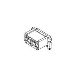 10 pcs : 163006 - Terminals HOUSING RCPT 6CIRC
