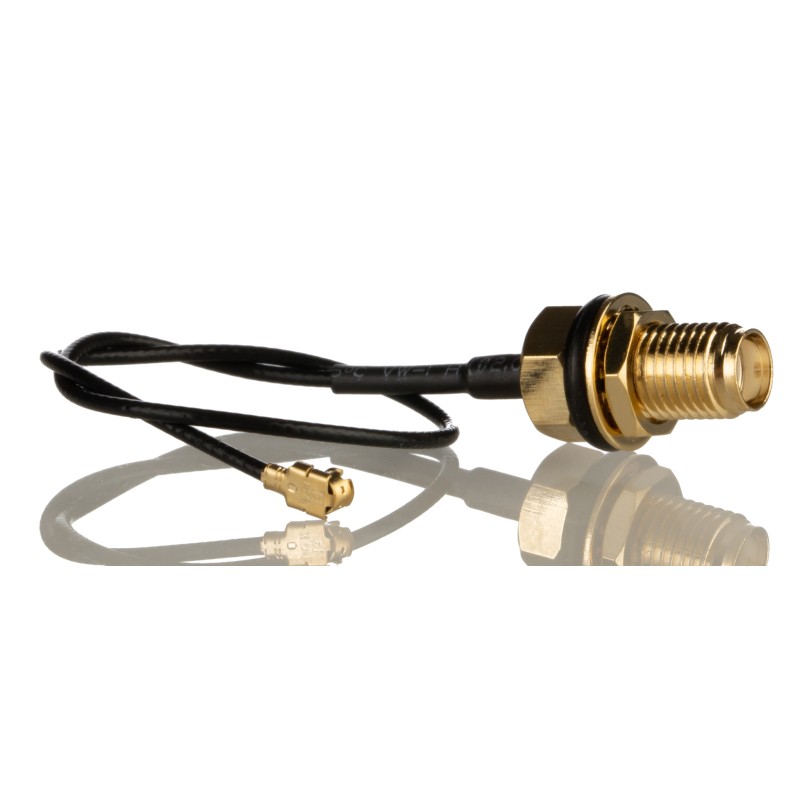 1 pcs - RS PRO MHF1 to Female SMA Coaxial Cable, 152mm, Terminated