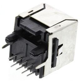 1 pcs - TE Connectivity 5557484 Series Female RJ45 Connector, Through Hole, Cat3