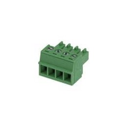 10 pcs : 39510-5004 - Pluggable Terminal Blocks 3.81MM EURO PLUG RA URO PLUG RA GRN 4CKT