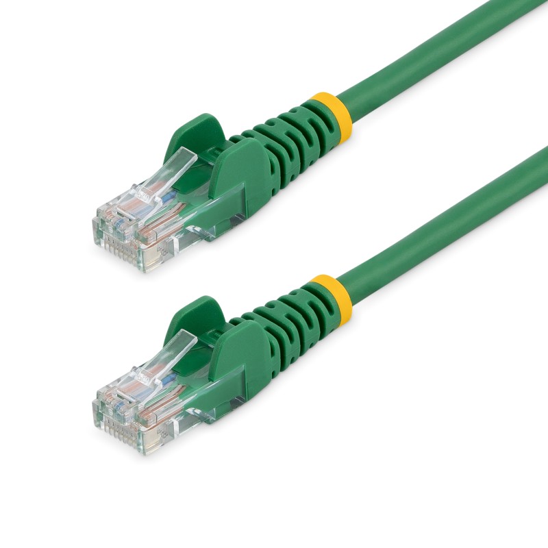 1 pcs - StarTech.com Cat5e Male RJ45 to Male RJ45 Ethernet Cable, U/UTP, Green PVC Sheath, 0.5m, CM Rated