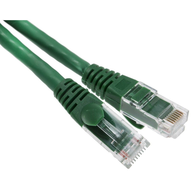 1 pcs - RS PRO Cat6 Male RJ45 to Male RJ45 Ethernet Cable, U/UTP, Green LSZH Sheath, 1m