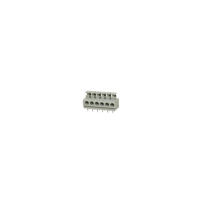 10 pcs : TBL001-500-06GY-2GY - Fixed Terminal Blocks Terminal block, screwless, 5.00, horizontal, 6 poles, cool gray