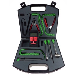 1 pcs - 8888 MM2000 Thermometer & Probe Kit for HVAC, Industrial Use, Type K Thermocouple Probe, 1 Input(s), +1372°C Max, ±0.2