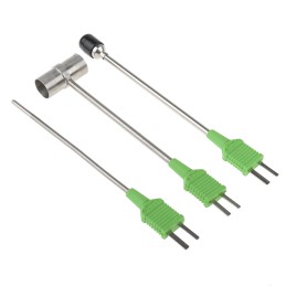 1 pcs - 8888 MM2000 Thermometer & Probe Kit for HVAC, Industrial Use, Type K Thermocouple Probe, 1 Input(s), +1372°C Max, ±0.2