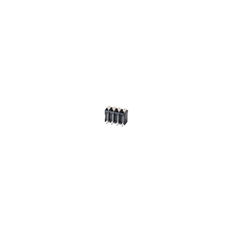 10 pcs : TBLH12V-508-02BK - Fixed Terminal Blocks Screwless, High Temperature, Vertical, 5.00 mm pitch, Black with Gray Button