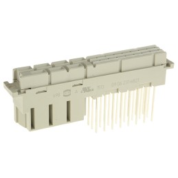 1 pcs - HARTING 24 + 7 Way 10.16/5.08mm Pitch, Type MH Class C2, 2/3 Row, Straight DIN 41612 Connector, Socket