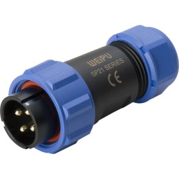 1 pcs - RS PRO Circular Connector, 2 Contacts, Cable Mount, Plug, Male, IP68