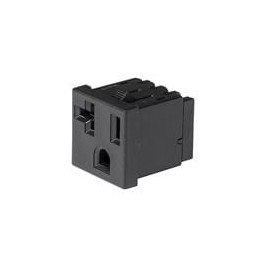 10 pcs : 3-146-730 - AC Power Entry Modules NEMA line Outlet 5-20R, Snap-in Mounting, Front Side, IDC Terminals, Along Pin Axis,