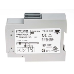 1 pcs - Carlo Gavazzi Phase, Voltage Monitoring Relay, 3 Phase, SPDT, 177 - 550V ac, DIN Rail