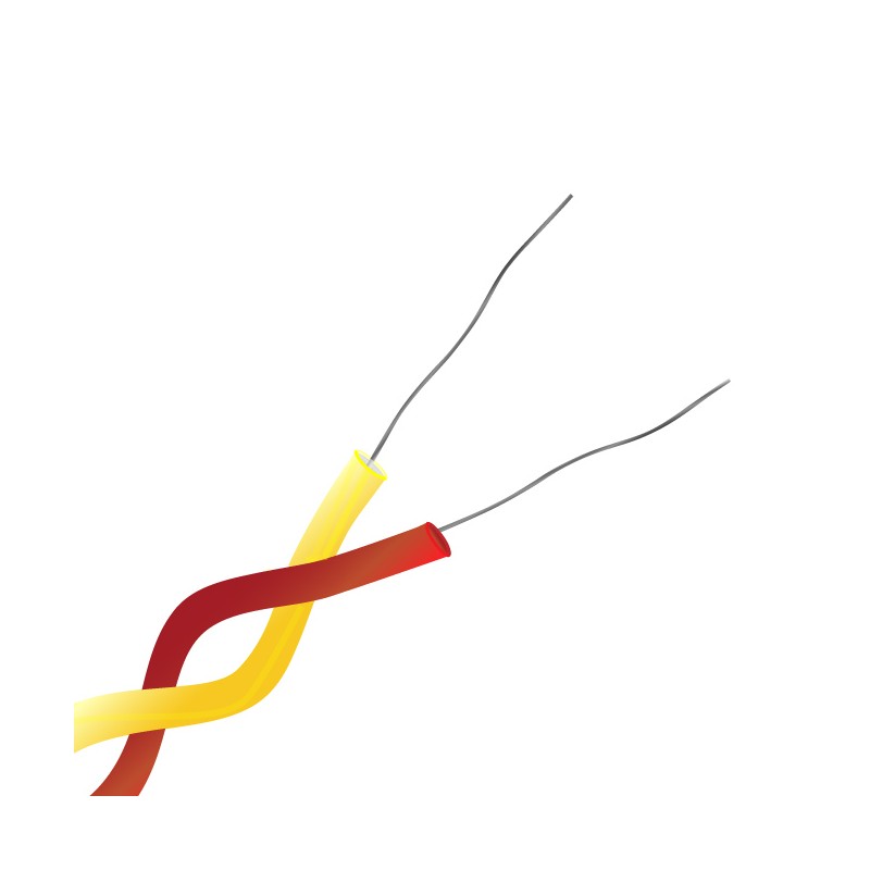 1 pcs - RS PRO Type K Thermocouple Wire, 25m, PFA Insulation, +260°C Max, 1/0.2mm