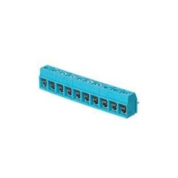 10 pcs : TB002V-500-10BE - Fixed Terminal Blocks Terminal block, screw type, 5.00 , vertical, 10 poles, CUI Blue, slotted screw,