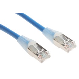 1 pcs - RS PRO Cat5e Male RJ45 to Male RJ45 Ethernet Cable, F/UTP, Blue PVC Sheath, 1m