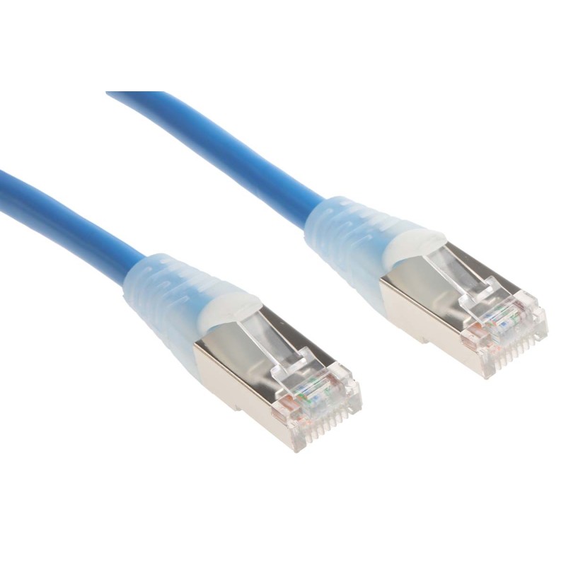 1 pcs - RS PRO Cat5e Male RJ45 to Male RJ45 Ethernet Cable, F/UTP, Blue PVC Sheath, 1m