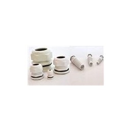 10 pcs : IPG-222164-G - Cable Glands, Strain Reliefs & Cord Grips IP66 Nylon Cable Gland - Thick Wall - Gray (PG-16) .39 to .55'