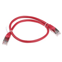 1 pcs - RS PRO Cat5e Male RJ45 to Male RJ45 Ethernet Cable, F/UTP, Red PVC Sheath, 0.5m