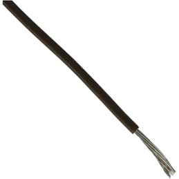 1 Reel of 305 M - RS PRO Black 2.1 mm² Hook Up Wire, 14 AWG, 1C, 305m, MPPE Insulation