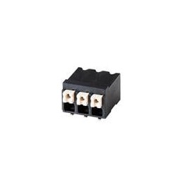 10 pcs : TBLH11-381-03BK - Fixed Terminal Blocks Screwless, High Temperature, 3.81 mm pitch, Black with Gray Button