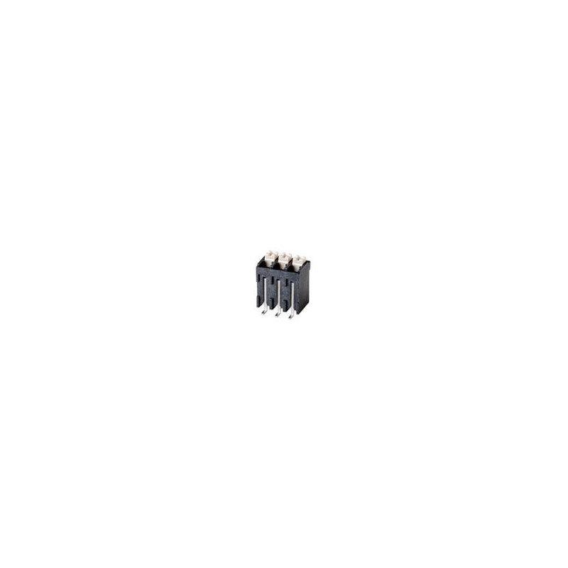 10 pcs : TBLH12V-381-02BK - Fixed Terminal Blocks Screwless, High Temperature, Vertical, 3.5 mm pitch, Black with Gray Button