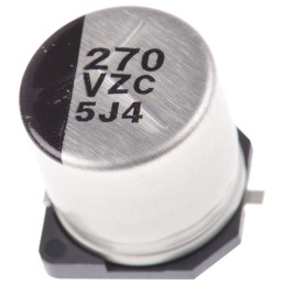 10 pcs - EEHZC1V271P Panasonic 270μF Surface Mount Polymer Capacitor, 35V dc