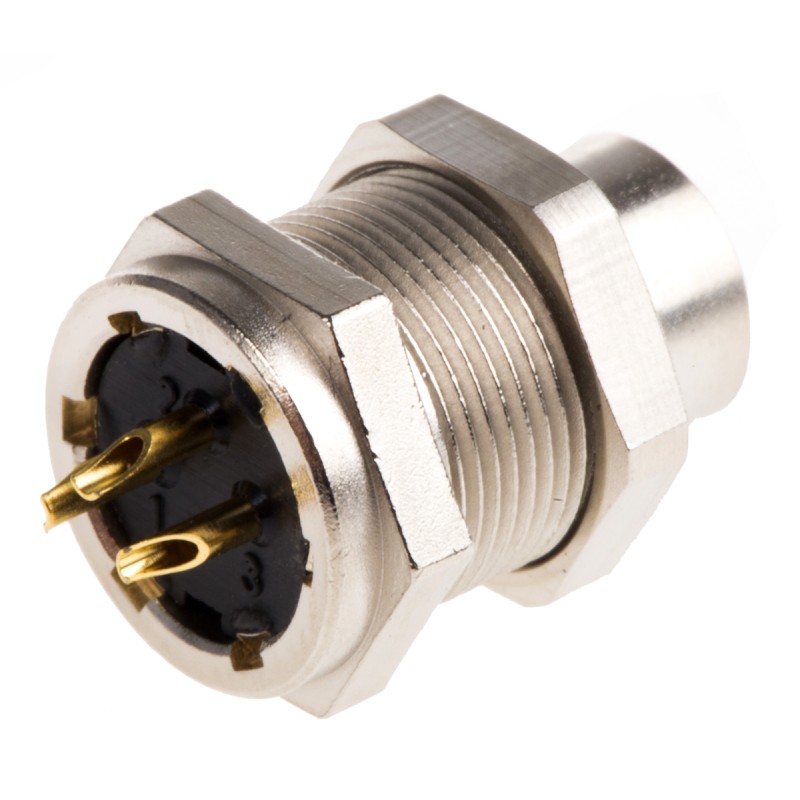 1 pcs - binder Circular Connector, 3 Contacts, Panel Mount, M9 Connector, Socket, Male, IP40, 711 Series