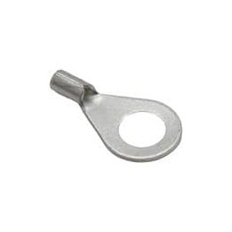 10 pcs : BU-191930021 - Terminals 22-18 Uninsulated 1/4 Ring terminal - Brazed Seam