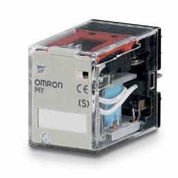 1 pcs - Omron Non-Latching Relay, 5A Switching Current, 4PDT