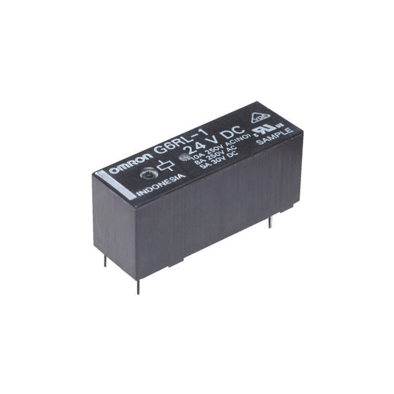 1 pcs - Omron PCB Mount Power Relay, 24V dc Coil, 10A Switching Current, SPDT