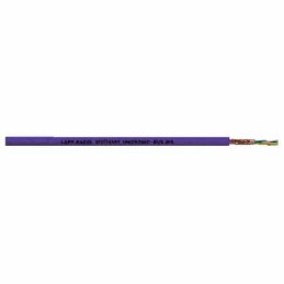1 Reel of 50 M - Lapp UNITRONIC BUS IBS Data Cable, 0.22 mm², 1 mm², Screened, 50m, Purple PVC Sheath, 17 AWG