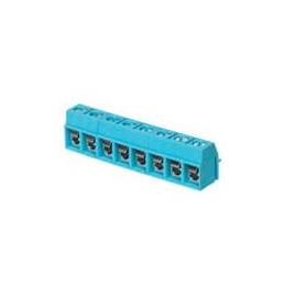 10 pcs : TB002V-500-08BE - Fixed Terminal Blocks Terminal block, screw type, 5.00 , vertical, 8 poles, CUI Blue, slotted screw, 